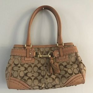 Genuine Signature Coach Brown/Tan Bag
